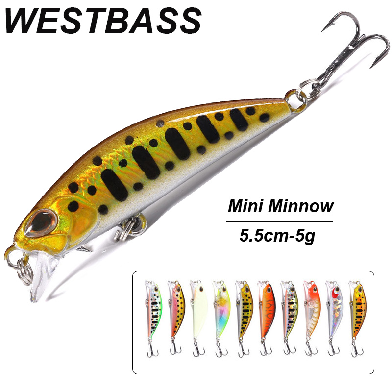 WESTBASS 1PX Micro Minnow Lure - Fishing Lure Crankbait ulasan dan harga