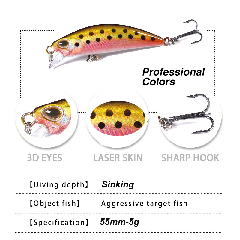 WESTBASS 1PX Micro Minnow Lure - Fishing Lure Crankbait ulasan dan harga