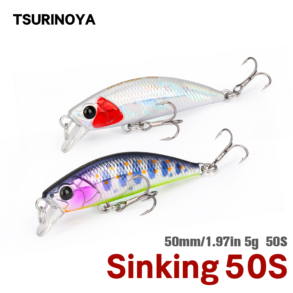 TSURINOYA 50S NEW COLOR 5cm 5g - Fishing Lure Jerkbait ulasan dan harga