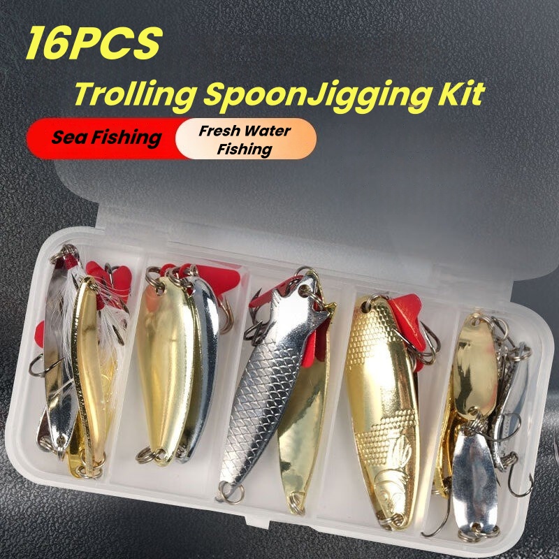 Fishing Lure Kit 16 Pcs Sets T - Fishing Lure Swimbait ulasan dan harga
